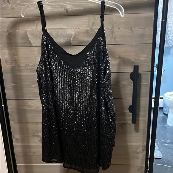 torrid Tops - Black Sequin Sleeveless Top